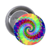 Digital Rainbow Spiral button buttons