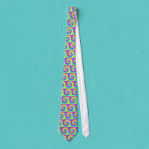 Digital Rainbow Squiral Necktie