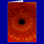 DIGITAL RED PYRAMID FLOWER PIXELLATED GRAPHICS DIG cards