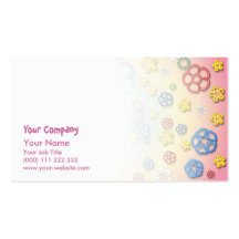 Digital springtime business card