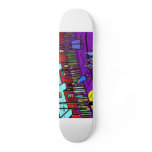 Digital street scene skate boards