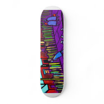 Digital street scene skateboards by sword42 Digital street scene skateboards