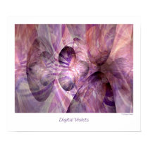 Digital Violets posters by cathicat Digital Violets posters