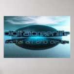 digitalgreenlife fractal art and design poster