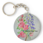 Digitalis and Roses Keychain