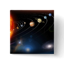 Digitally generated image of our solar system pins