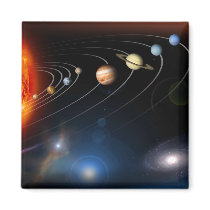 Digitally generated image of our solar system magnets