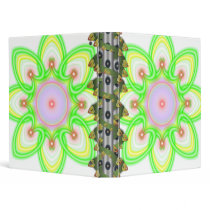 Digitally Grown Lights Flower On Mode 3 Ring Binder