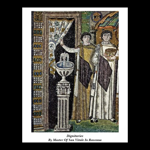 Dignitaries By Master Of San Vitale In Ravenna Posters