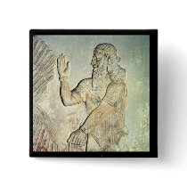 Dignitary, relief, Assyrian Pin