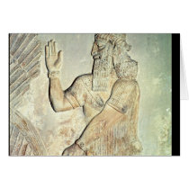 Dignitary, relief, Assyrian Greeting Card