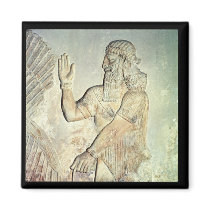 Dignitary, relief, Assyrian Magnets