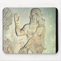 Dignitary, relief, Assyrian Mouse Pad