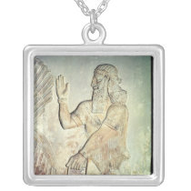 Dignitary, relief, Assyrian Necklaces