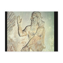 Dignitary, relief, Assyrian Post Card