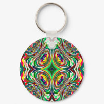 Digtal Art AbstractKeychain