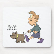 "Dilbert" and "Boy Boy" mousepads
