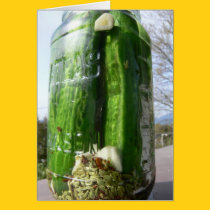 Dill Pickle Recipe Card cards
