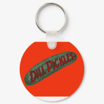 Dill Pickles! Antique Illustration Art keychains by PaperTimeMachine Dill Pickles! Antique Illustration Art keychains