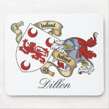 Dillon Family Crest Mouse Mat