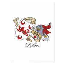 Dillon Family Crest Post Card
