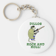 Dillos Rock and Roll Key Chains