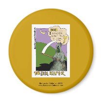 Dim Reaper Halloween Funny Cartoon Magnet by beardiethor123 Dim Reaper Halloween Funny Cartoon Magnet