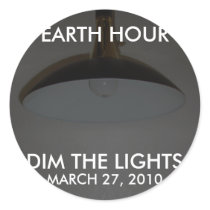 Dim The Lights for Earth Hour 2010 stickers by gravityx9 Dim The Lights for Earth Hour 2010 stickers