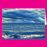 Dimensional Ocean Waves Greeting Cards