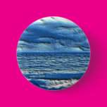 Dimensional Ocean Waves Pinback Buttons