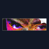 Dimensional Stare bumper stickers by iggymak Dimensional Stare bumper stickers