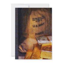 Dimes, Dollars and Gold Custom Invites