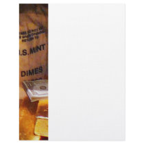Dimes, Dollars and Gold Letterhead Design