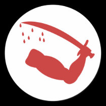 Dimmit's Goliad Flag Sticker by InfraredGraphics Dimmit's Goliad Flag Sticker