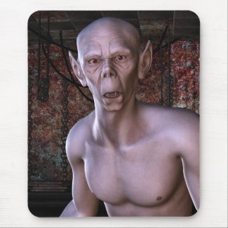 Dine In Or Carry Out? Horror Art Mousepad mousepad