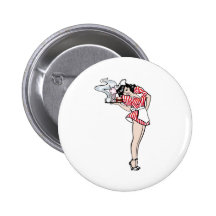 Diner Girl Buttons