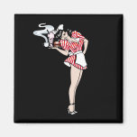 Diner Girl Fridge Magnets