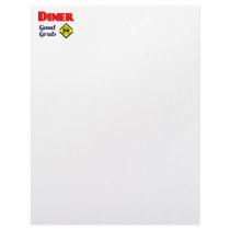 Diner Good Grub Hamburger Restaurant Art Custom Letterhead