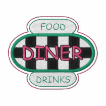 Diner Logo embroidered shirts by ZazzleEmbroidery Diner Logo embroidered shirts