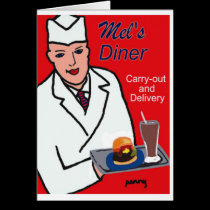 Diner Route 66 Card cards