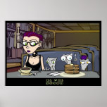 Diner Scene : Foamy The Squirrel Poster posters