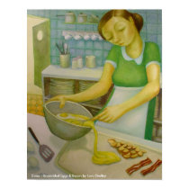 Diner - scr. eggs & bacon - Lora Shelley posters by TigerHeadDesigns Diner - scr. eggs & bacon - Lora Shelley posters
