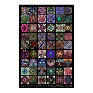 Dingbat Quilt print