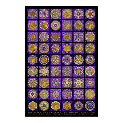 Dingbat Quilt Stellars Two  Poster by eyebalm