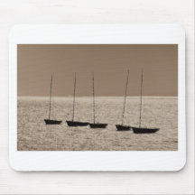 Dinghies moored off of Leigh on Sea Essex Mouse Pad