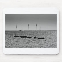 Dinghies moored off of Leigh on Sea Essex Mouse Pad