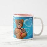 Dinky Bear blowing Heart Bubbles Mugs