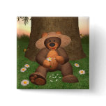 Dinky Bear in Love Pinback Button