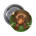 Dinky Bear in Love buttons