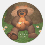 Dinky Bear in Love Sticker